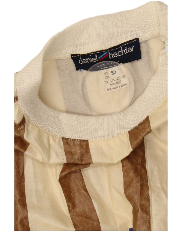 Felpa grafica da uomo Daniel Hechter IT 52 Large Beige Striped