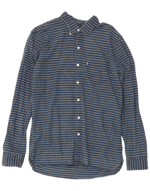 Camicia Levi's da uomo in cotone a righe medie blu navy