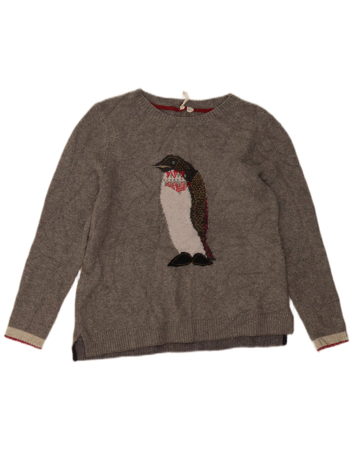 Maglione maglione con scollo a barca da donna White Stuff UK 10 Piccola novità grigia