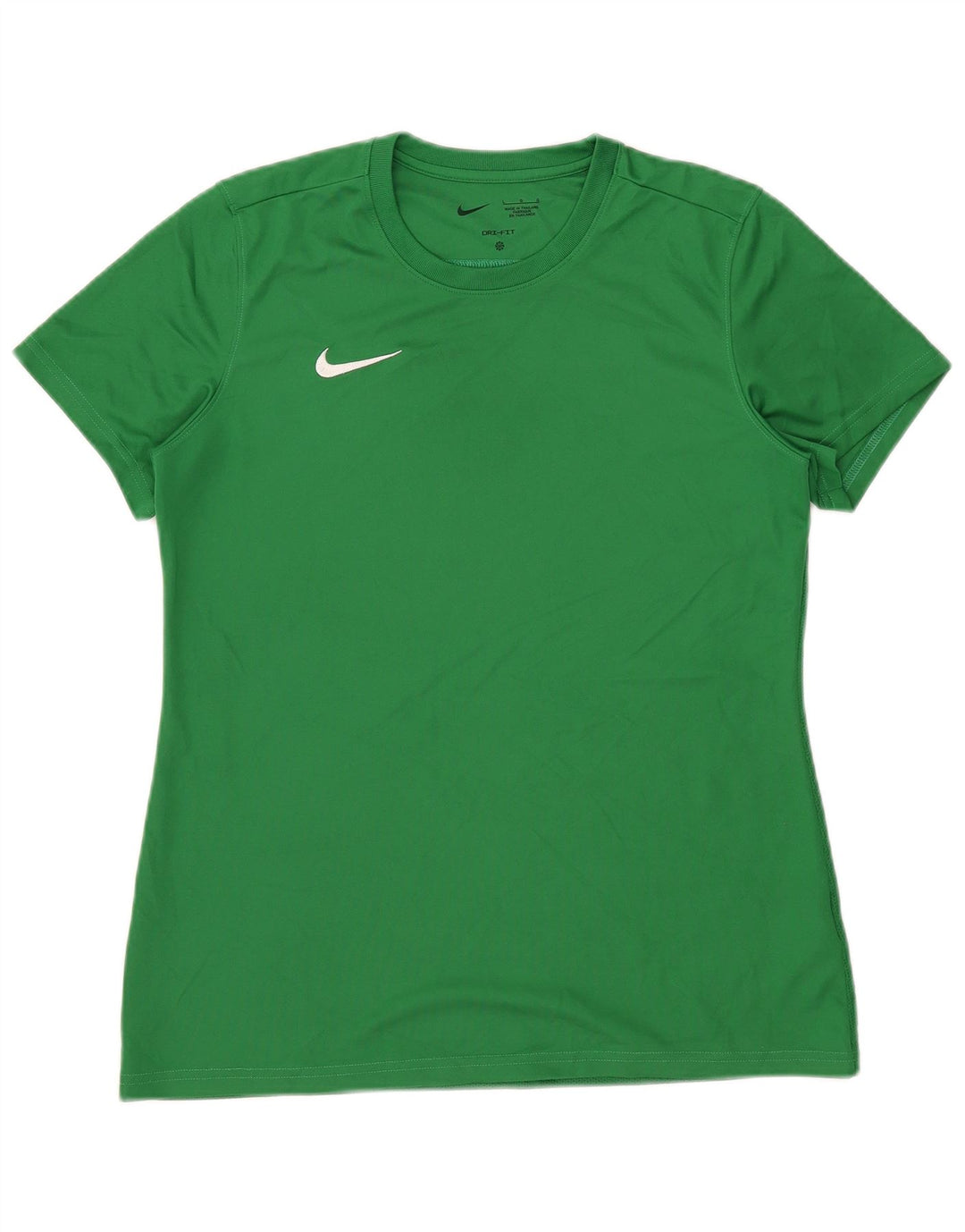 T-shirt Nike Dri Fit da donna Top UK 14 Large Verde Poliestere