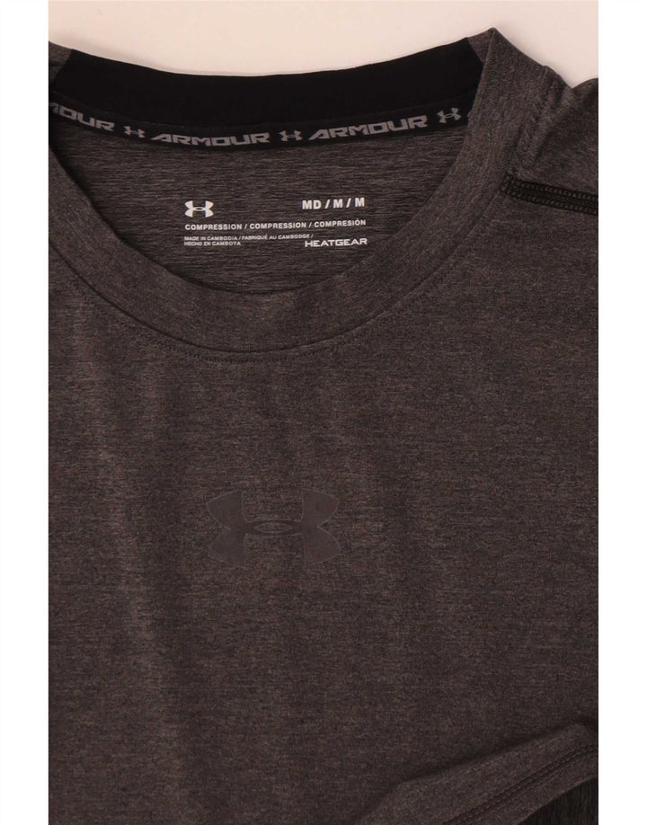 Canottiera Under Armour da uomo Heat Gear Top grigio medio color block