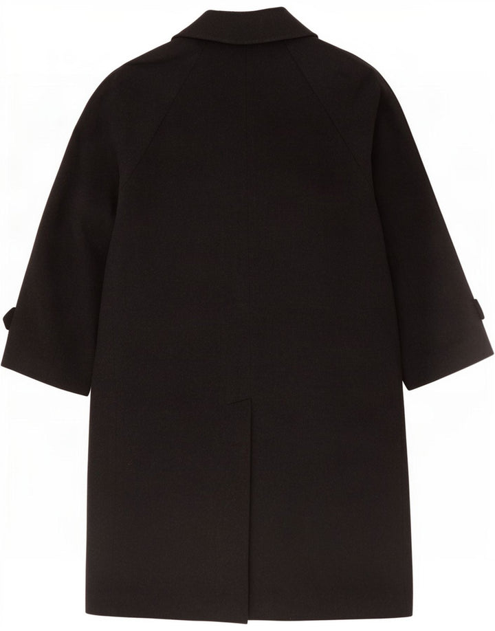 Cappotto Tagliente Uomo IT 50 Large Nero Lana Vergine