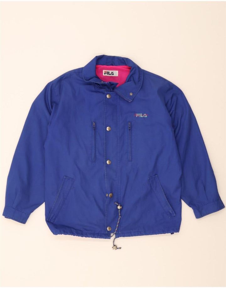 FILA Boys Bomber Jacket 13-14 Years Blue Polyester Vintage Fila and Second-Hand Fila from Messina Hembry 