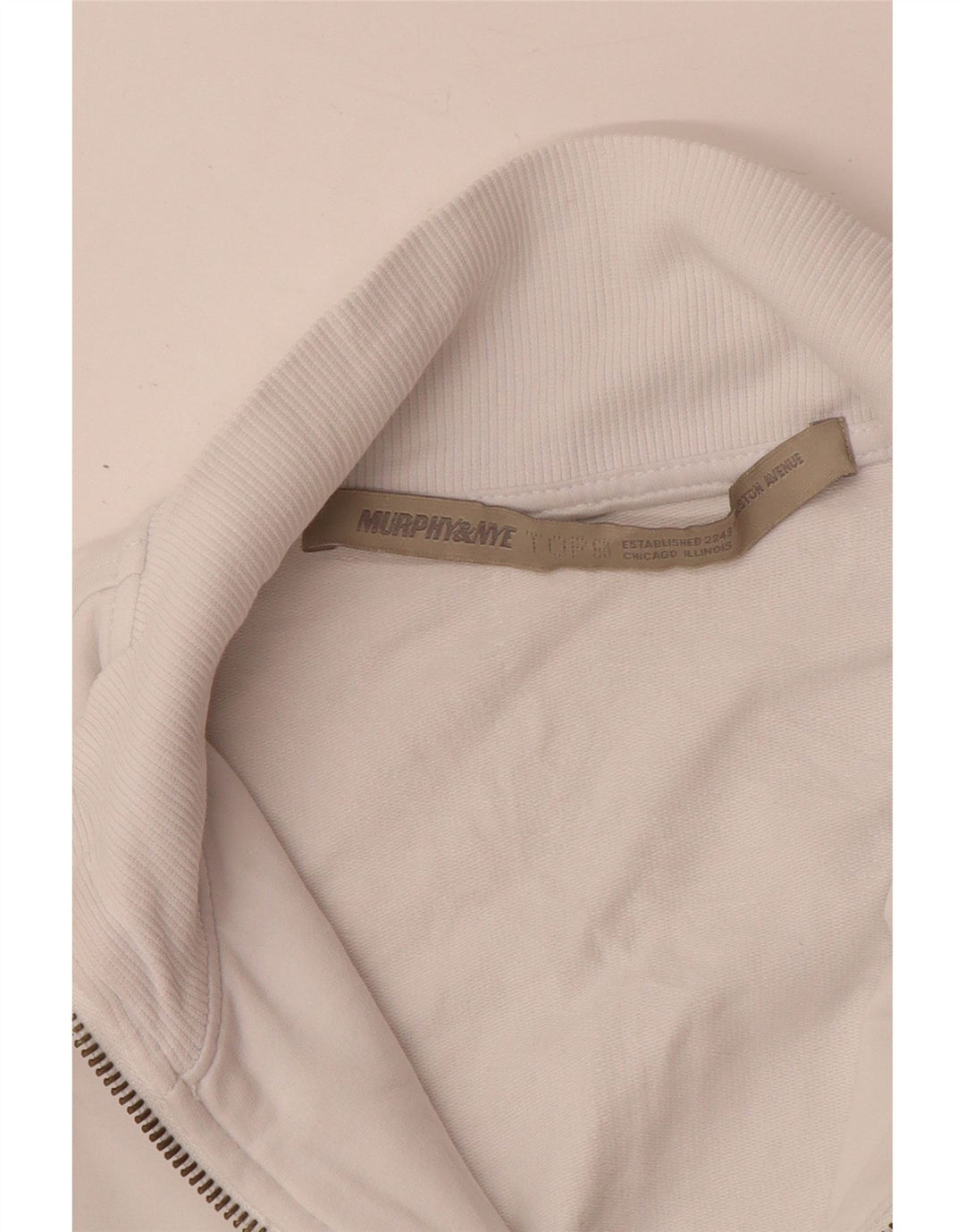 Giacca da ginnastica da donna con grafica MURPHY & NYE UK 10 piccola bianca