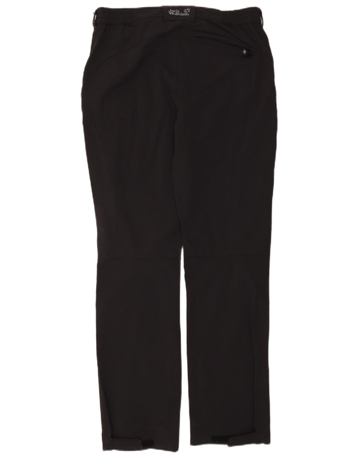 Pantaloni cargo dritti da donna Jack Wolfskin medi W30 L33 poliestere nero
