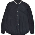 MASSIMO DUTTI Mens Shirt Small Navy Blue Cotton | Vintage Massimo Dutti | Thrift | Second-Hand Massimo Dutti | Used Clothing | Messina Hembry 