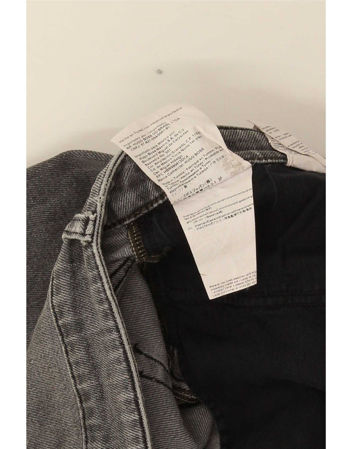 Jeans slim da uomo Hugo Boss W38 L34 cotone grigio