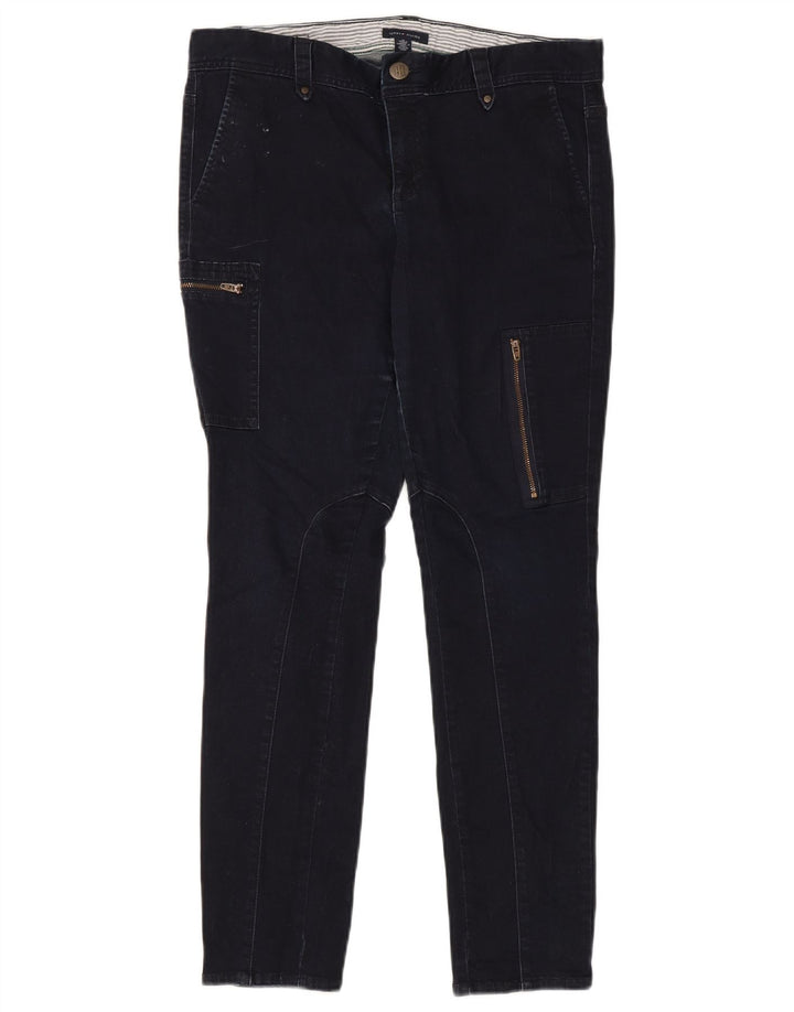 Jeans cargo slim da donna Tommy Hilfiger US 12 Large W34 L30 cotone blu navy
