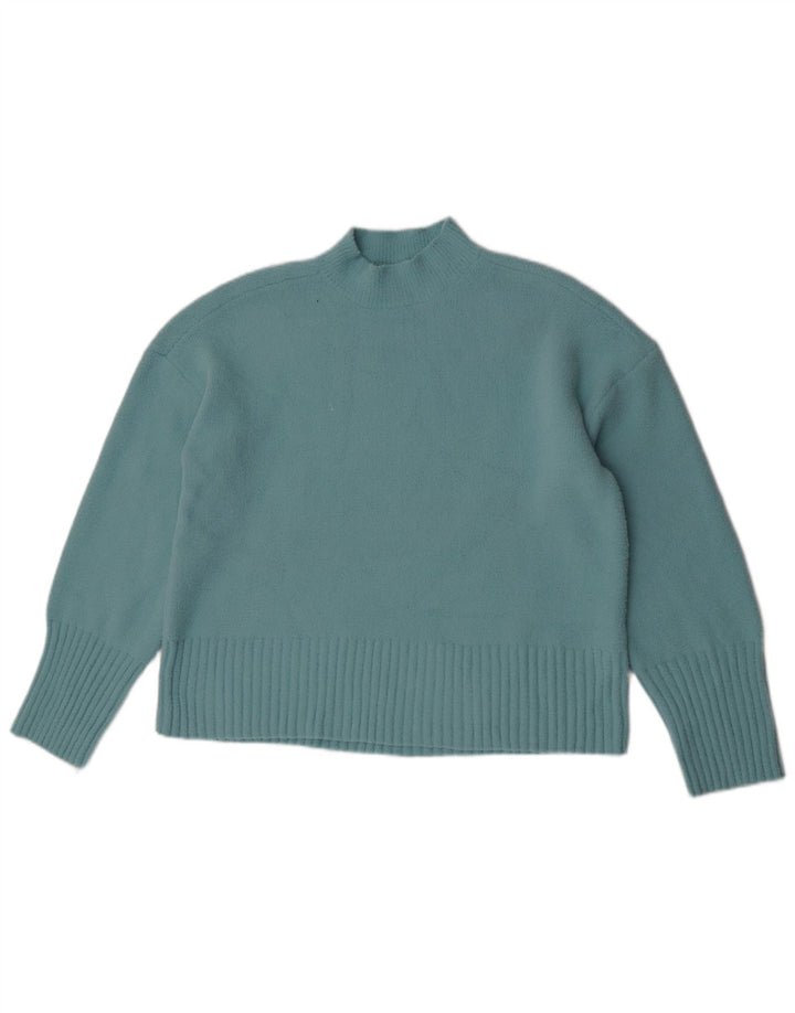 Maglione maglione a collo alto da donna Marks & Spencer UK 16 grande turchese