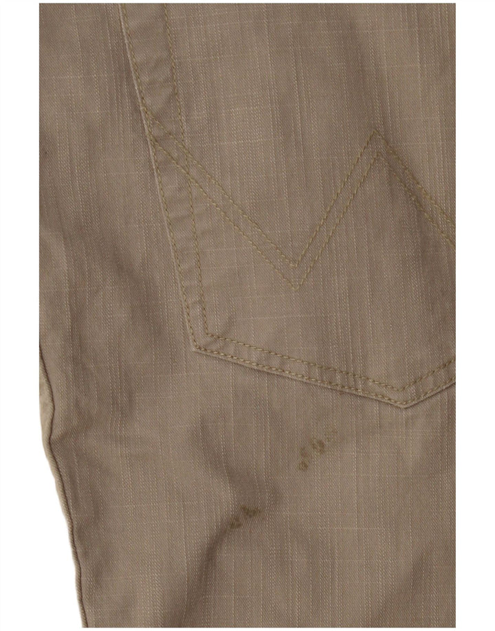 Pantaloni casual dritti da uomo vestibilità regolare WRANGLER W40 L32 cotone beige