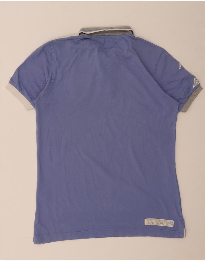Polo da rugby grafica da uomo La Martina in cotone blu medio