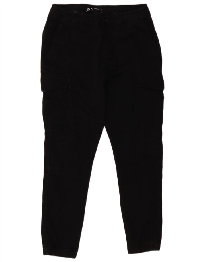 Pantaloni cargo da jogging da uomo Zara medi W31 L27 neri