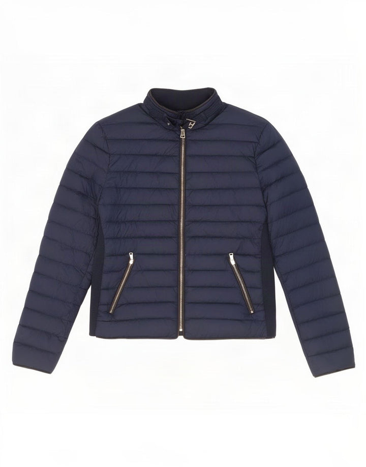 Giacca imbottita da donna Zara UK 14 grande blu navy