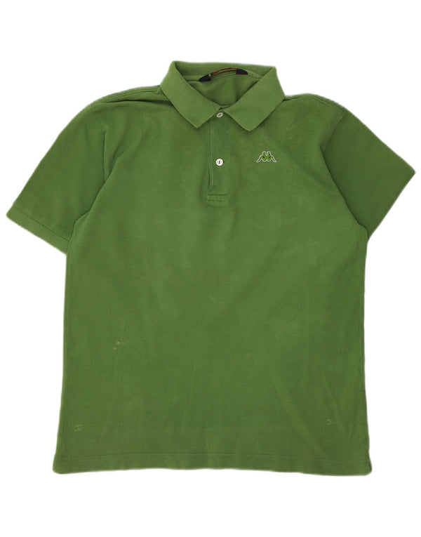 Polo Kappa Uomo Small Verde Cotone