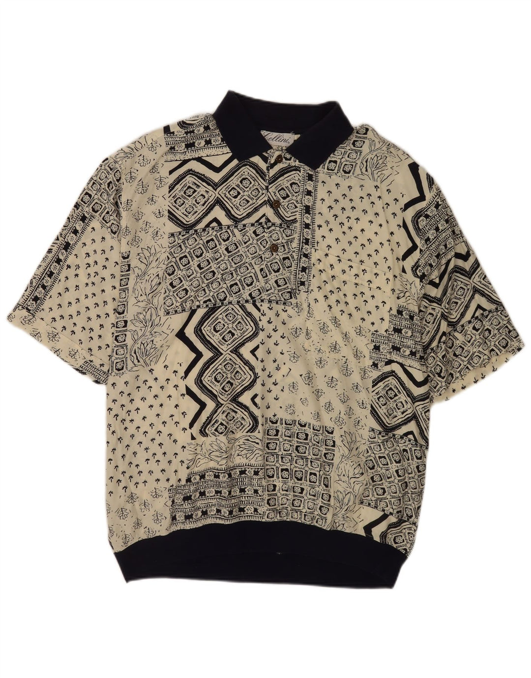 Camicia pullover a maniche corte da uomo Bellini IT 54 XL Patchwork multicolore