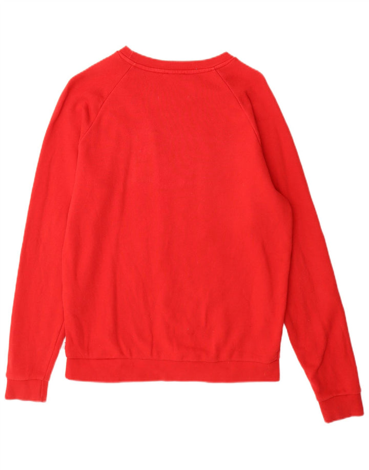 Levi's Donna Felpa Oversize con Grafica Maglione UK 6 XS Rosso Cotone