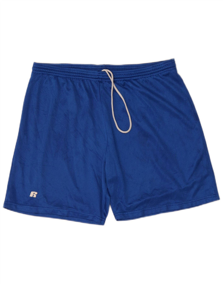 Pantaloncini sportivi da uomo RUSSELL ATHLETIC grandi in poliestere blu