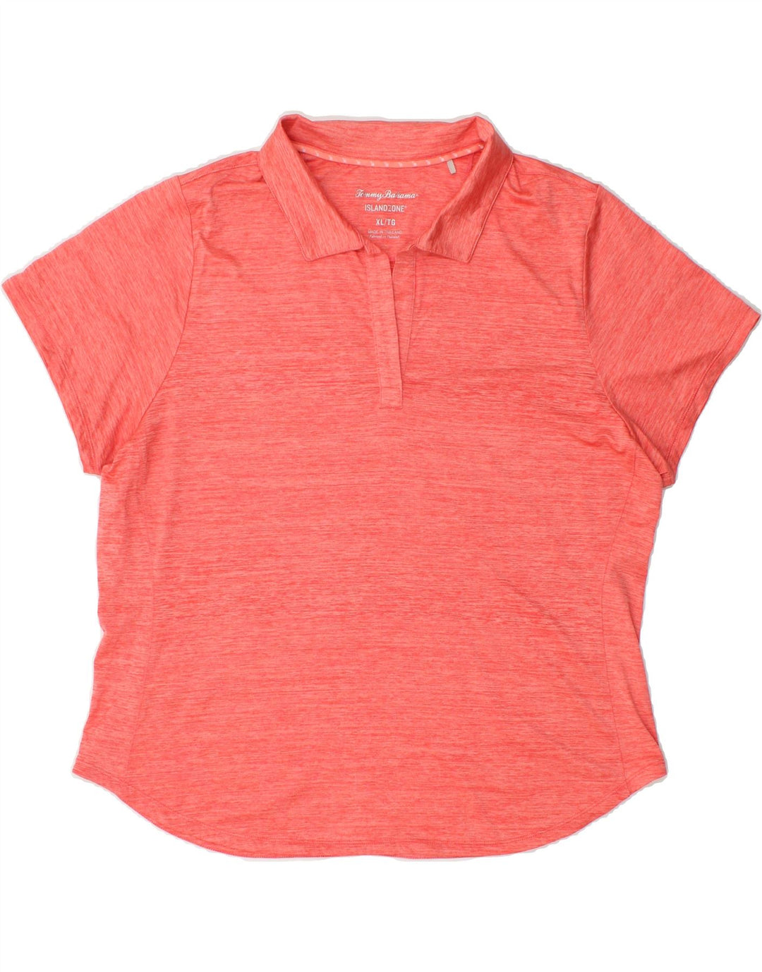 TOMMY BAHAMA Womens Polo Shirt UK 18 XL Red Polyester Vintage Tommy Bahama and Second-Hand Tommy Bahama from Messina Hembry 