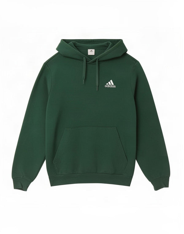 Felpa con cappuccio da uomo Adidas Small in cotone verde
