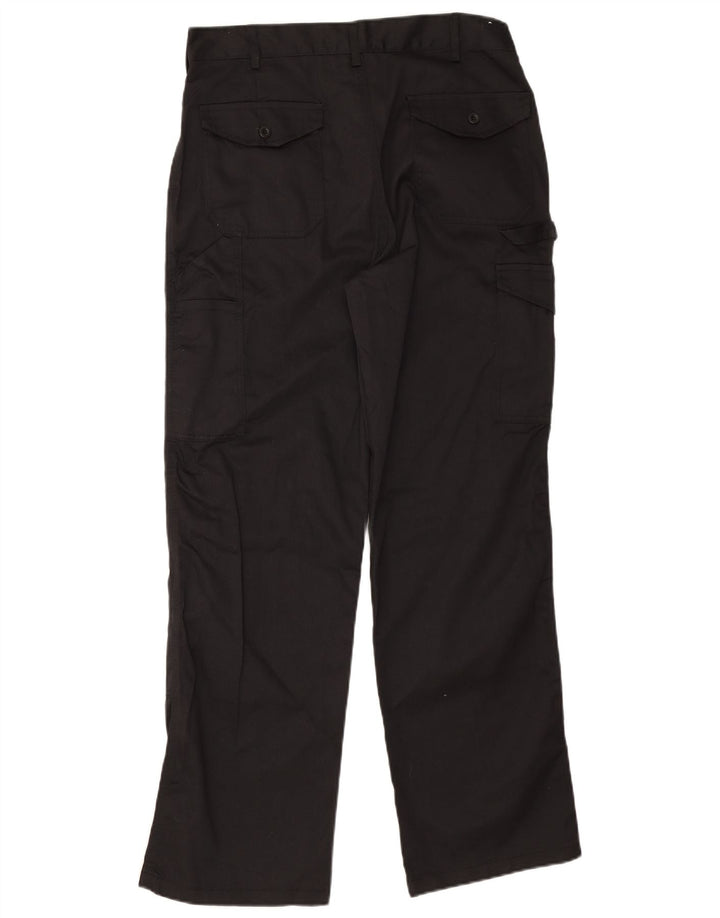Dickies Pantaloni cargo dritti con grafica da uomo W32 L30 poliestere nero