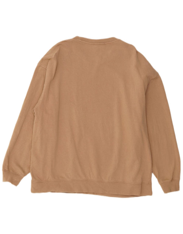 Felpa grafica da uomo Zara in cotone beige medio