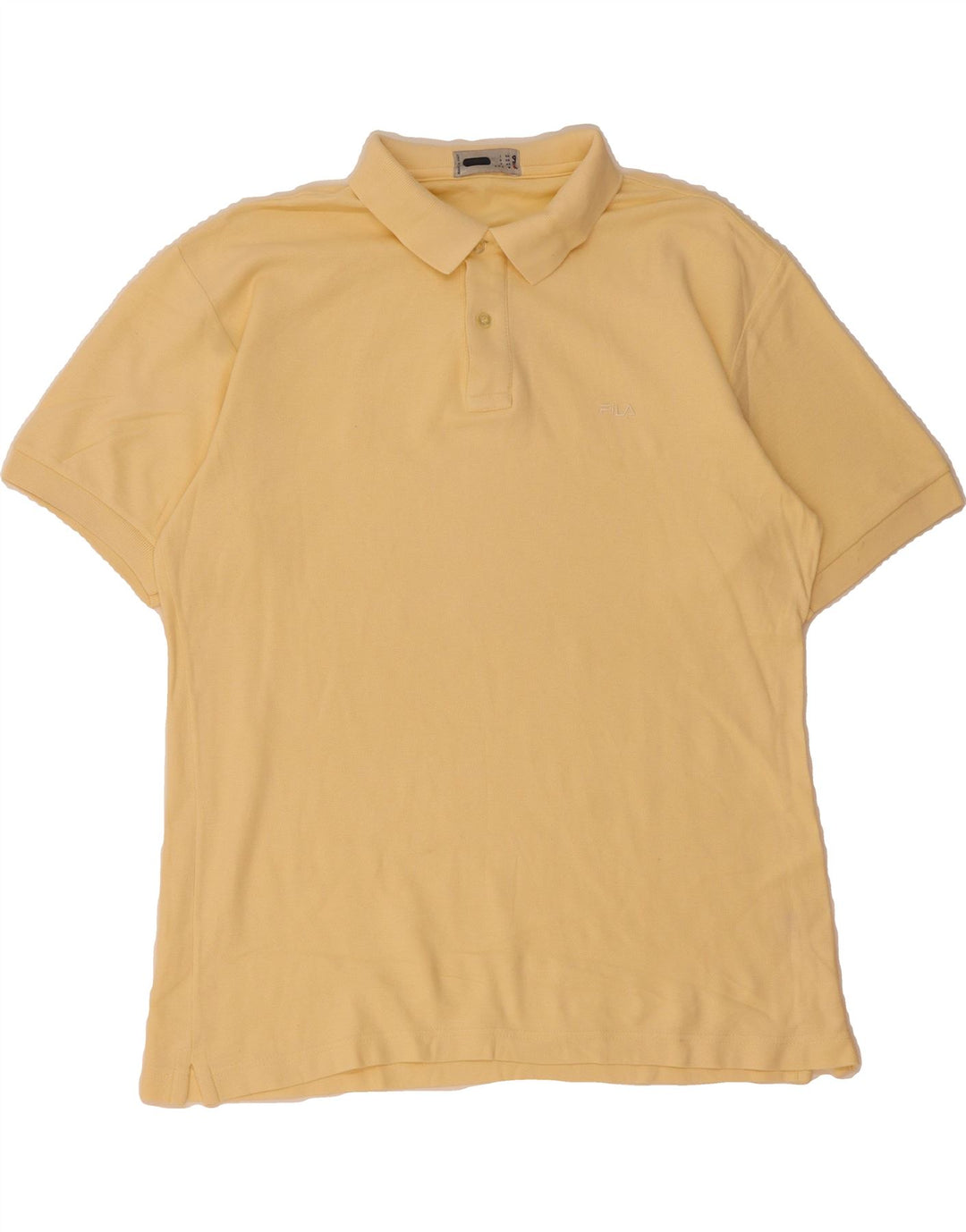FILA Mens Polo Shirt IT 50 Medium Yellow Vintage Fila and Second-Hand Fila from Messina Hembry 