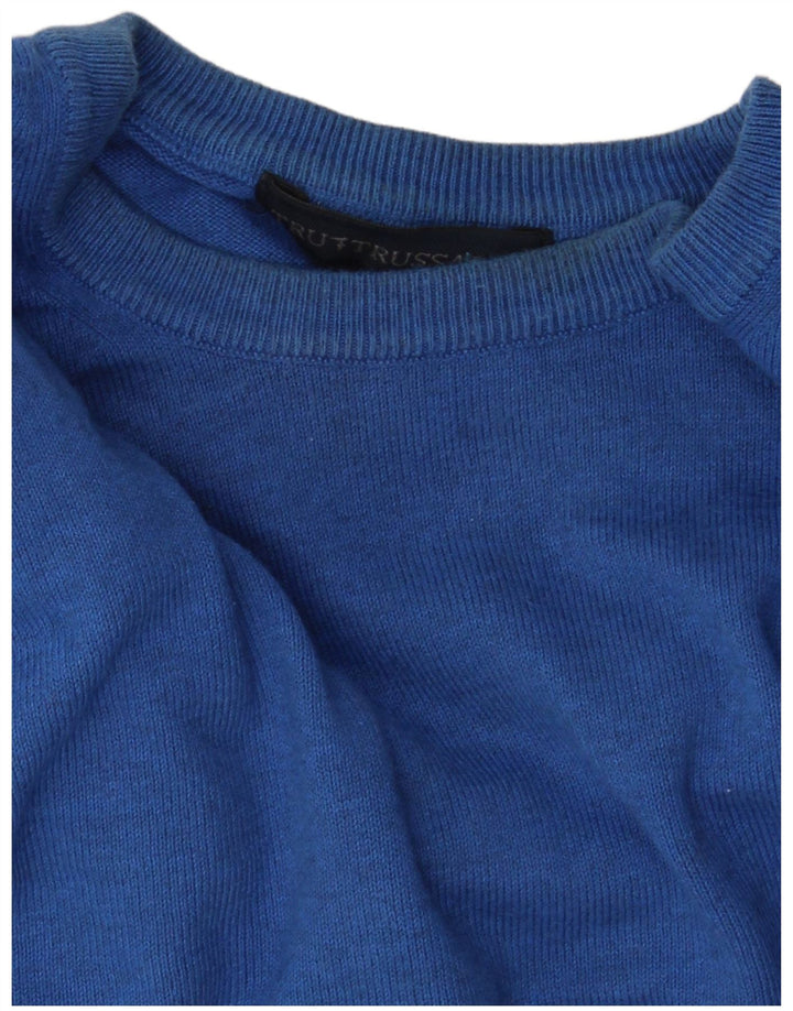 Maglione Maglione Girocollo Uomo Trussardi XL Blu