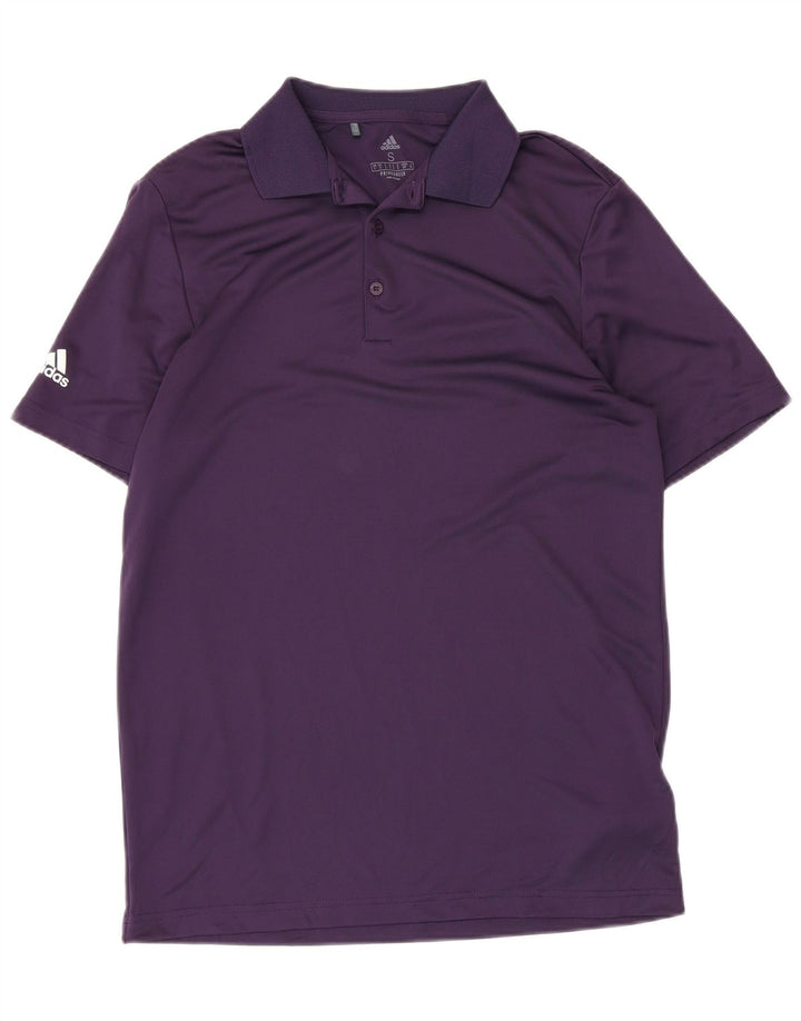 Polo ADIDAS da uomo Primegreen piccola viola in poliestere
