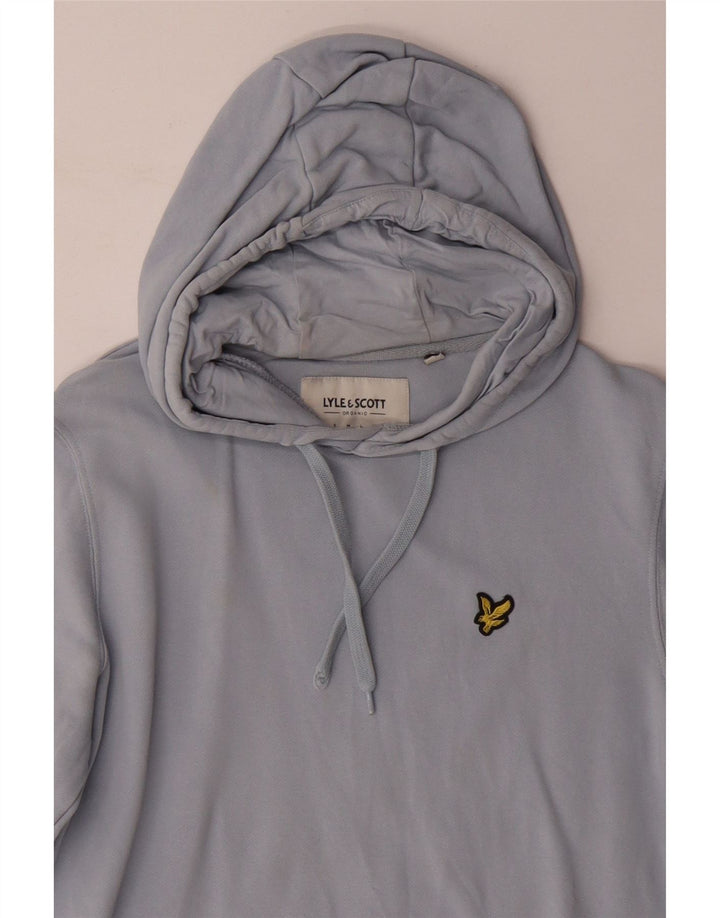 Felpa con cappuccio da uomo LYLE & SCOTT piccola in cotone blu