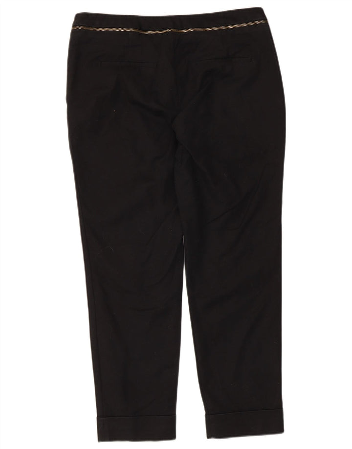 Pantaloni cropped da donna Zara EU 40 medi W30 L24 cotone nero