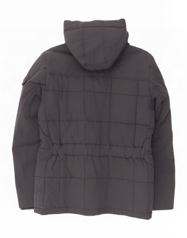 Giacca imbottita con cappuccio da uomo Woolrich UK 40 Large in nylon blu navy