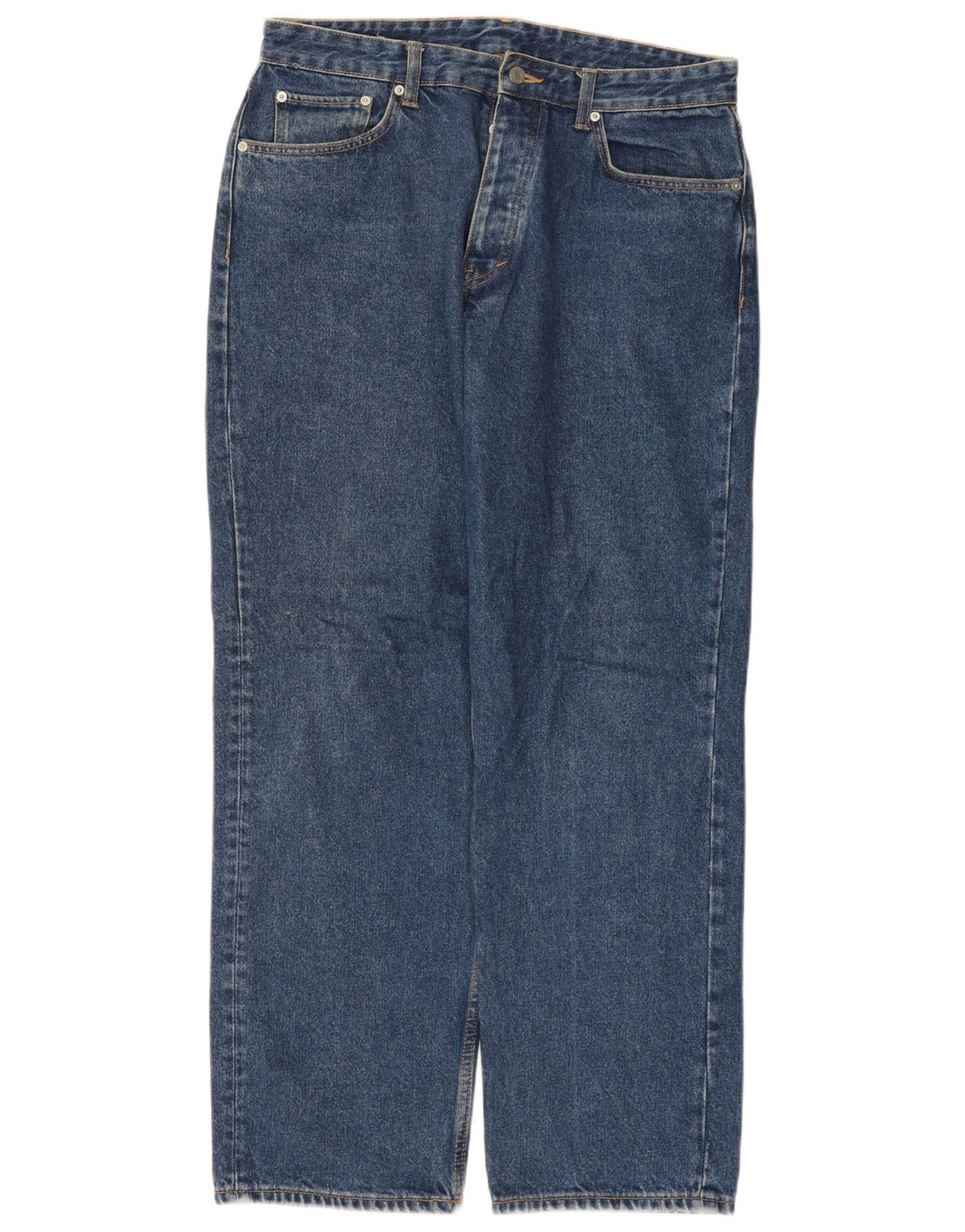 Jeans dritti da uomo Zara EU 42 Large W32 L30 Blu