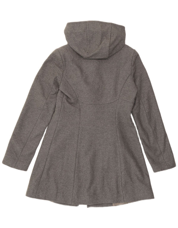 Montgomery con cappuccio da donna Benetton IT 40 Small Grigio Lana