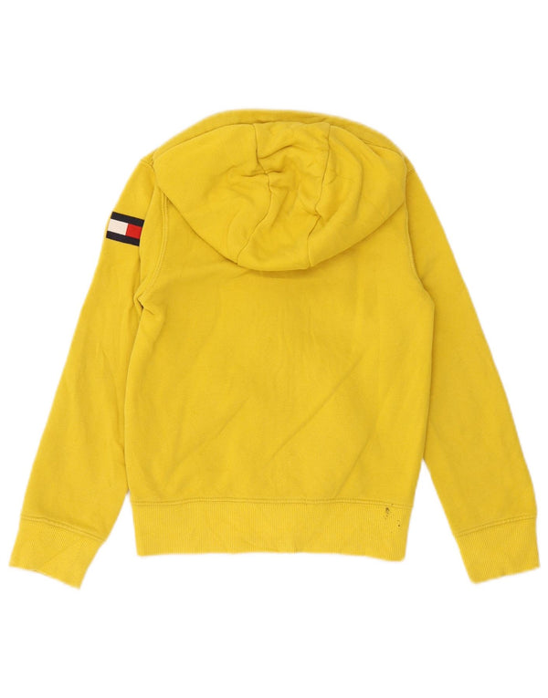 Maglione con cappuccio e zip grafica per ragazzi Tommy Hilfiger 6-7 anni piccolo giallo