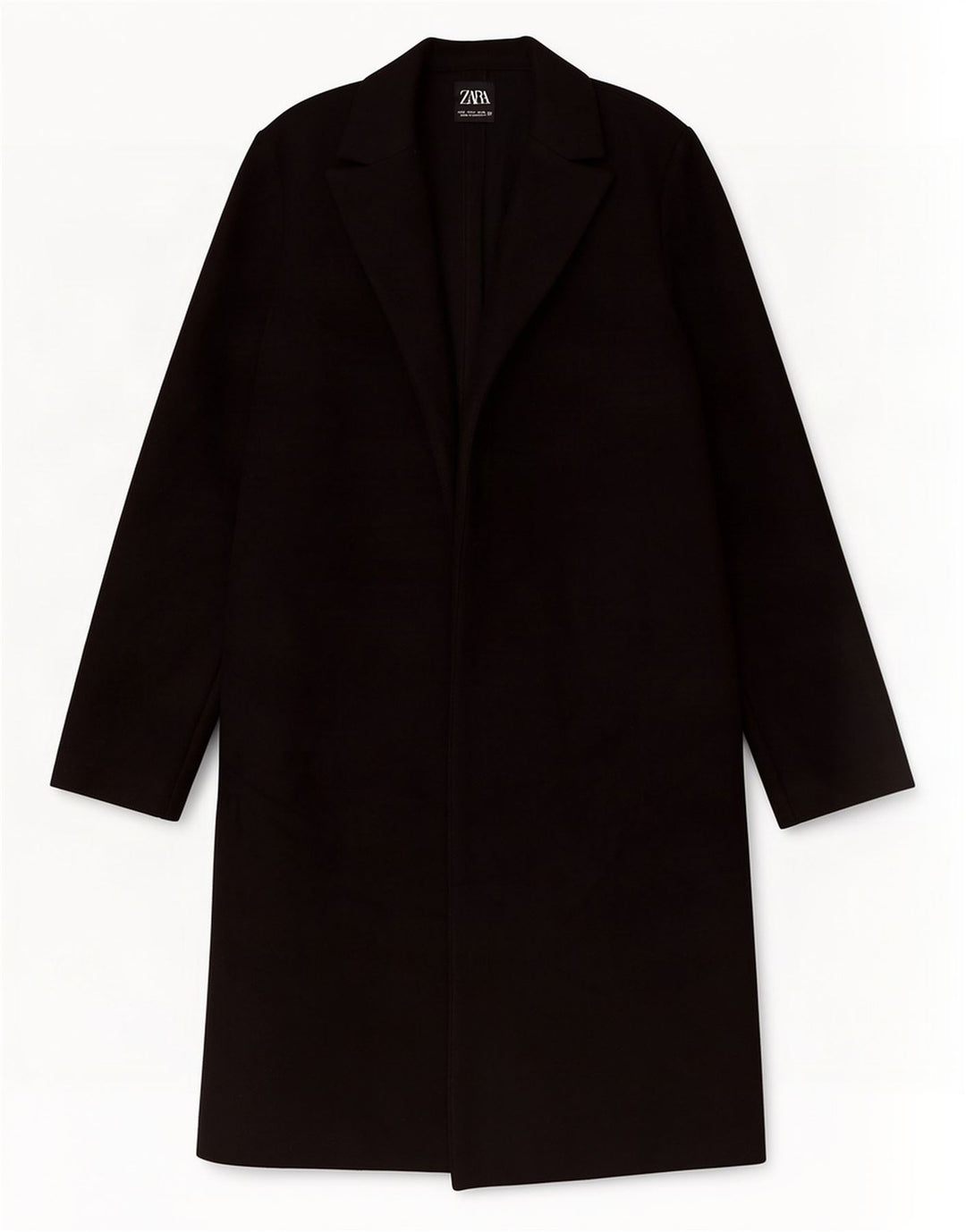 Cappotto Zara da donna UK 10 piccolo poliestere nero