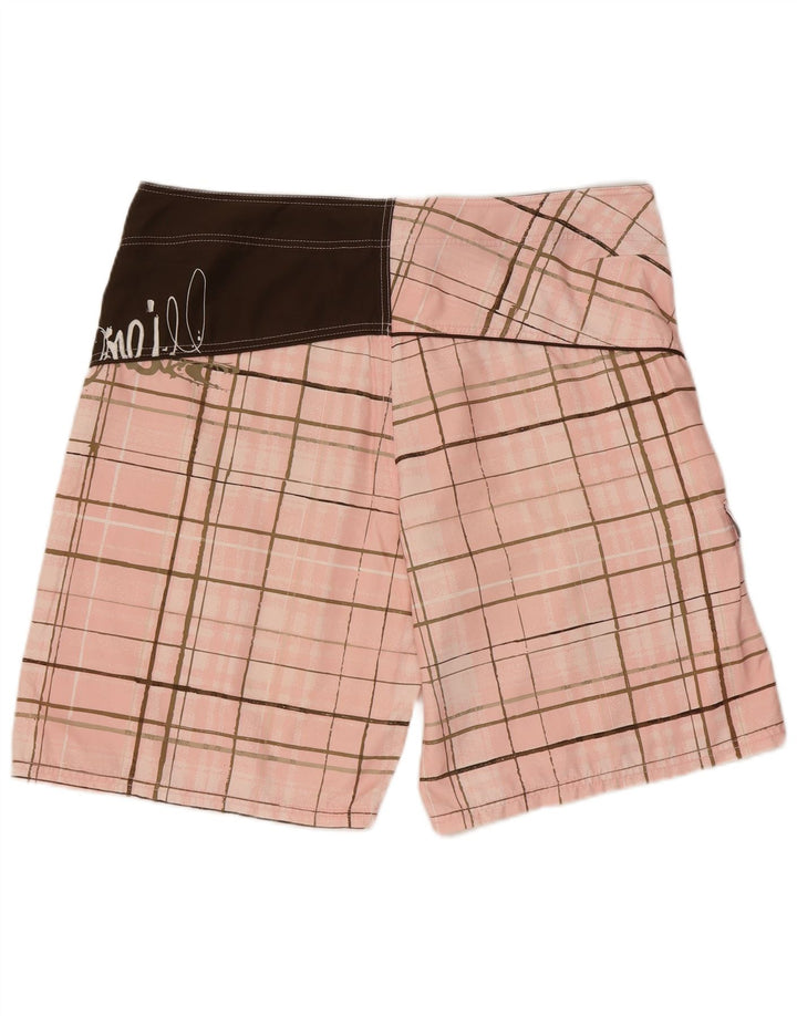 Pantaloncini da bagno da uomo O'Neill XL rosa a quadri