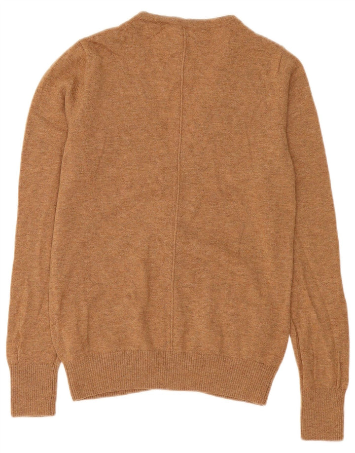 Maglione cardigan da donna della South Coast UK 8 piccolo in lana beige