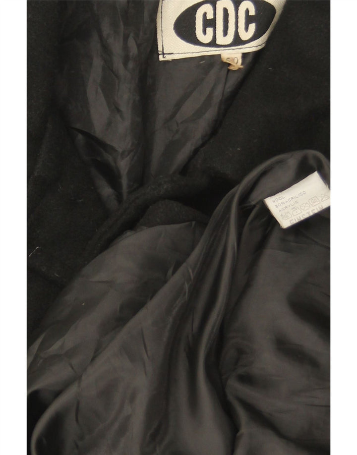 Soprabito vintage da uomo IT 50 grande in lana a righe nere
