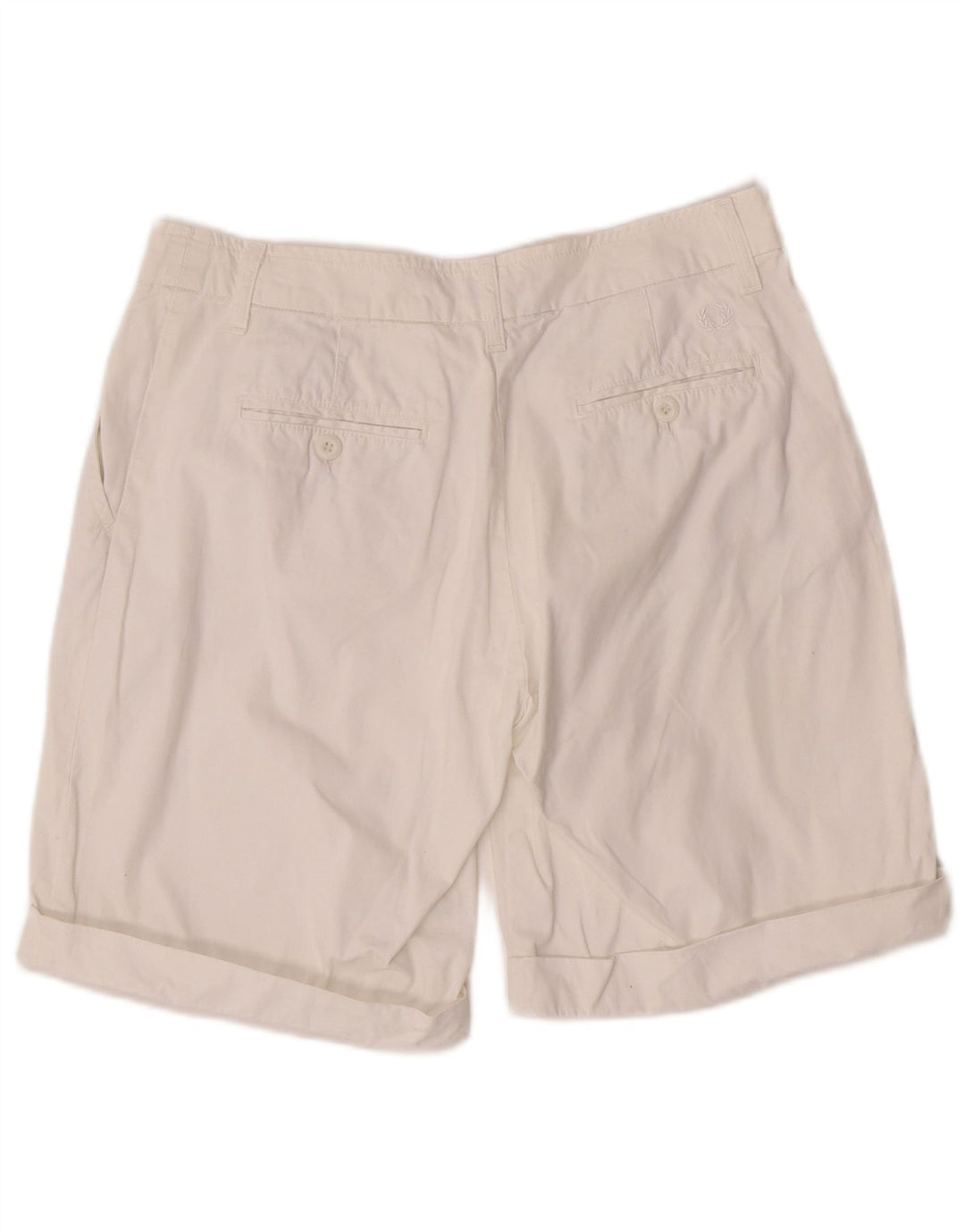 Pantaloncini chino da donna Fred Perry IT 44 medi W30 cotone bianco
