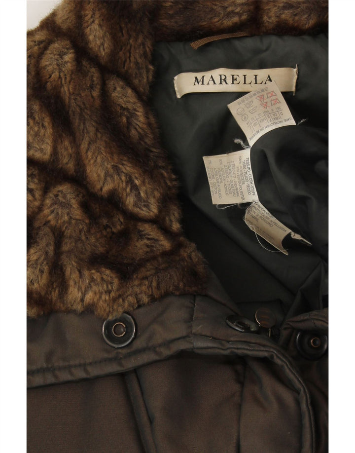 Cappotto imbottito da donna MARELLA UK 12 Poliestere marrone medio