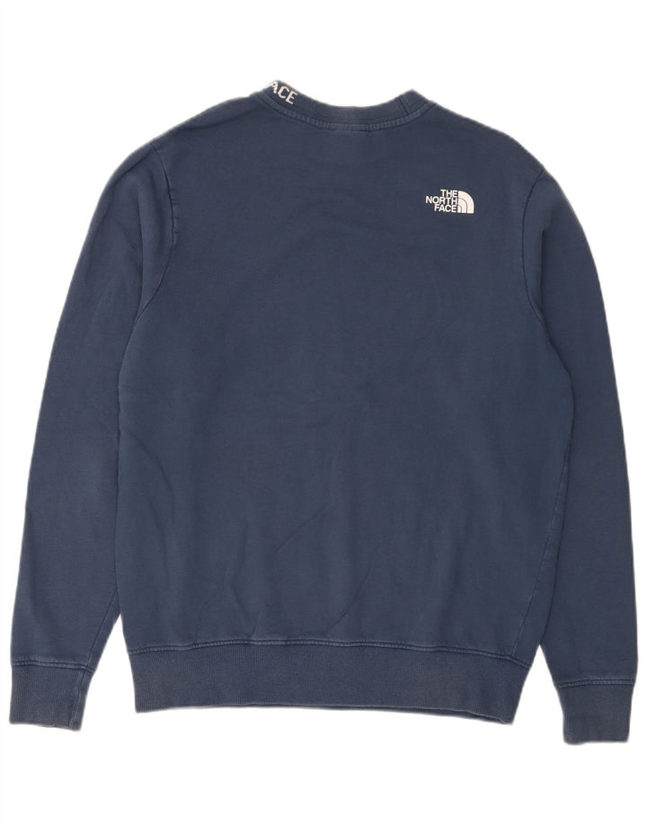 Felpa grafica da uomo The North Face Maglione piccolo in cotone blu navy