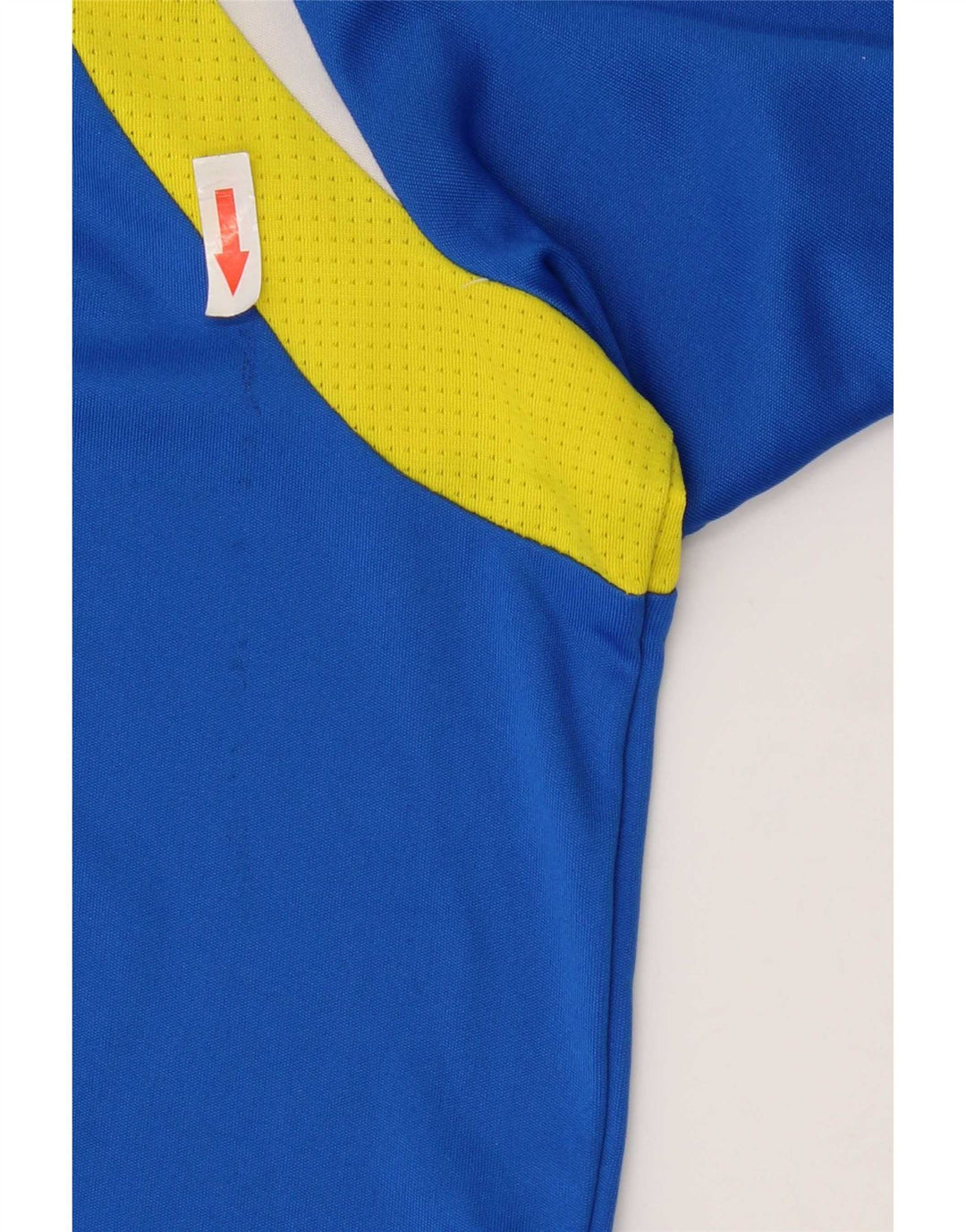 T-shirt Adidas Climalite da uomo, grande, in poliestere color block blu