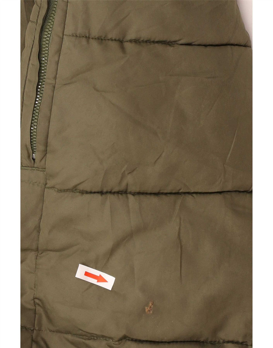 Cappotto imbottito con cappuccio da uomo Gap UK 40 grande poliestere kaki
