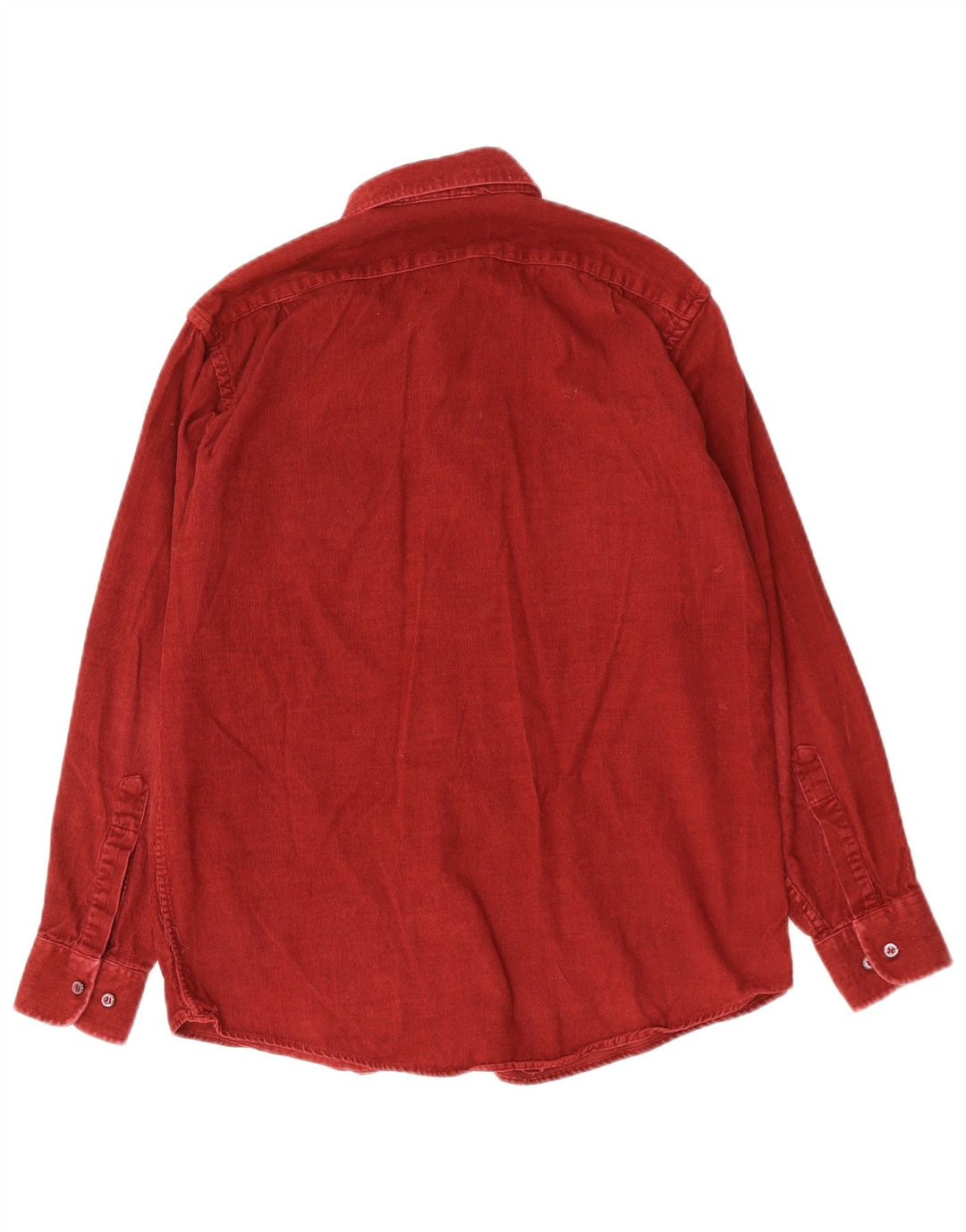 CAMEL ACTIVE Camicia da uomo in velluto a coste, cotone rosso medio