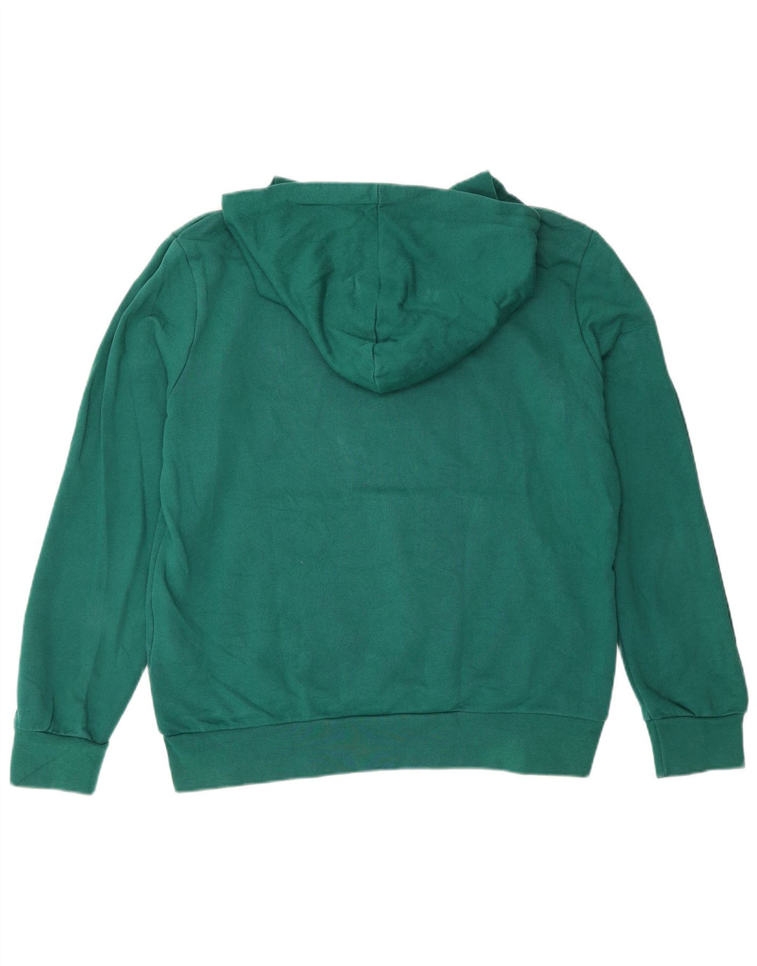 Felpa con cappuccio grafica da uomo Diadora in cotone verde medio