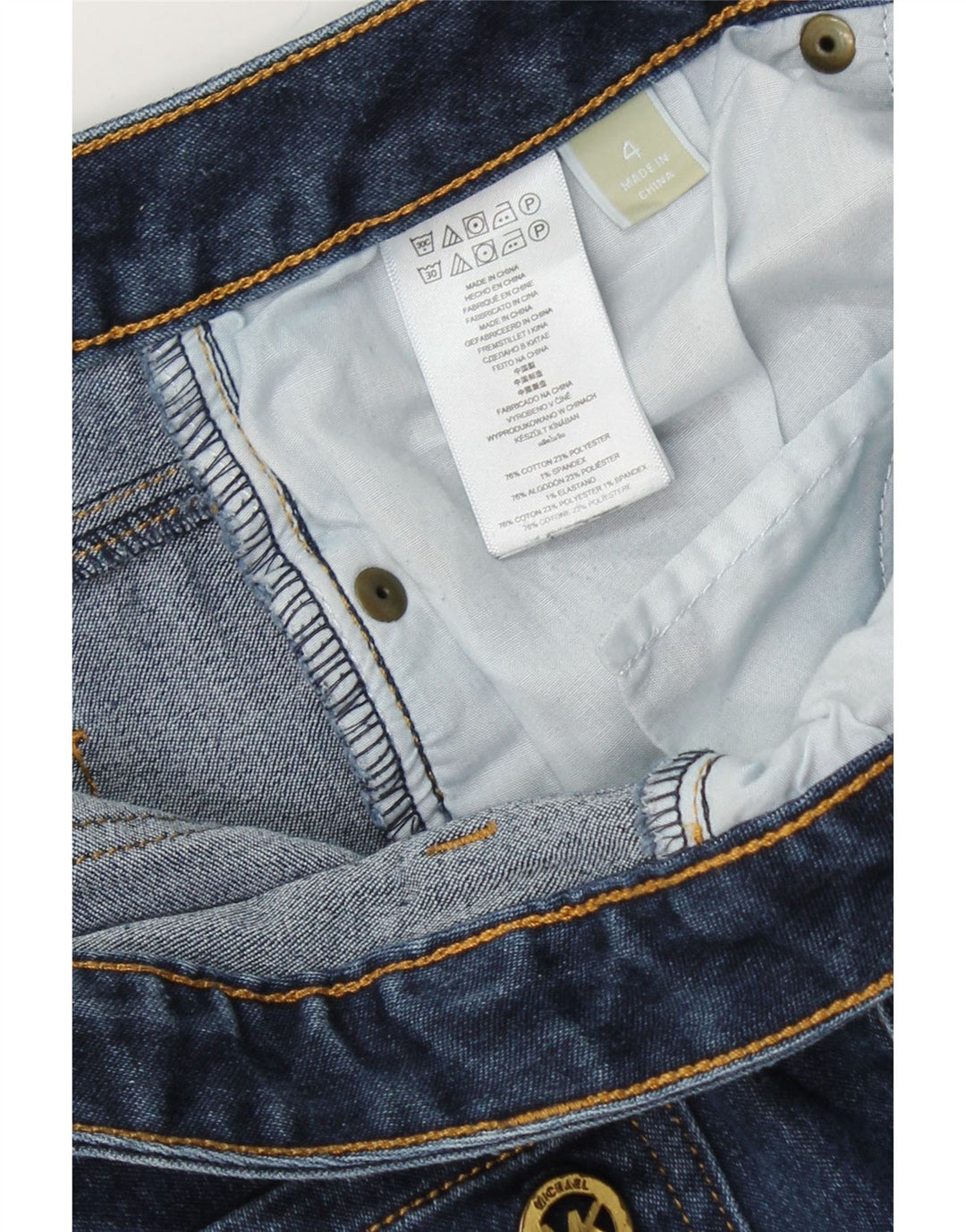 MICHAEL KORS Womens Slim Capri Jeans US 4 Small W30 L21 Blue Cotton Vintage Michael Kors and Second-Hand Michael Kors from Messina Hembry 