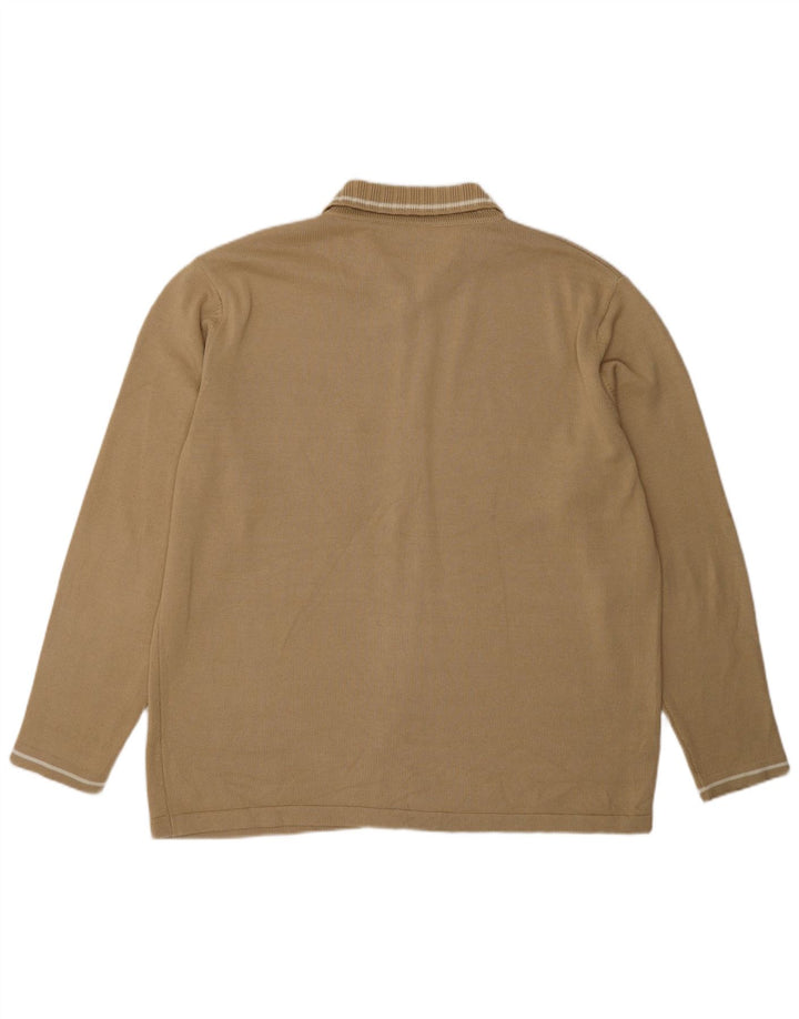 Maglione cardigan da uomo Lacoste taglia 8 3XL cotone beige