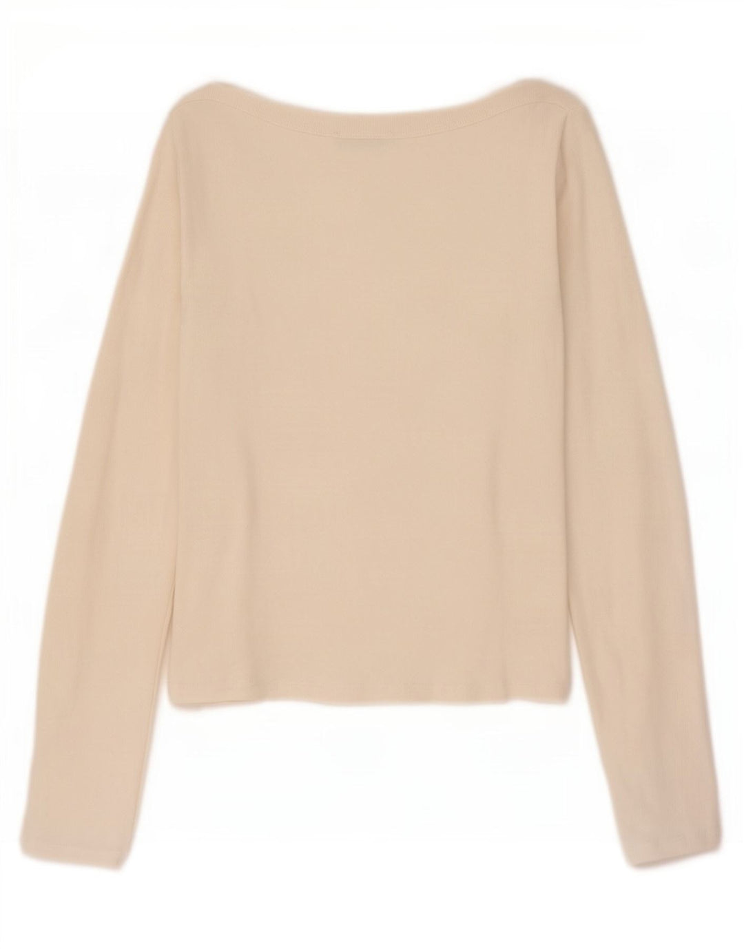 Top corto da donna Zara a maniche lunghe UK 14 grande bianco