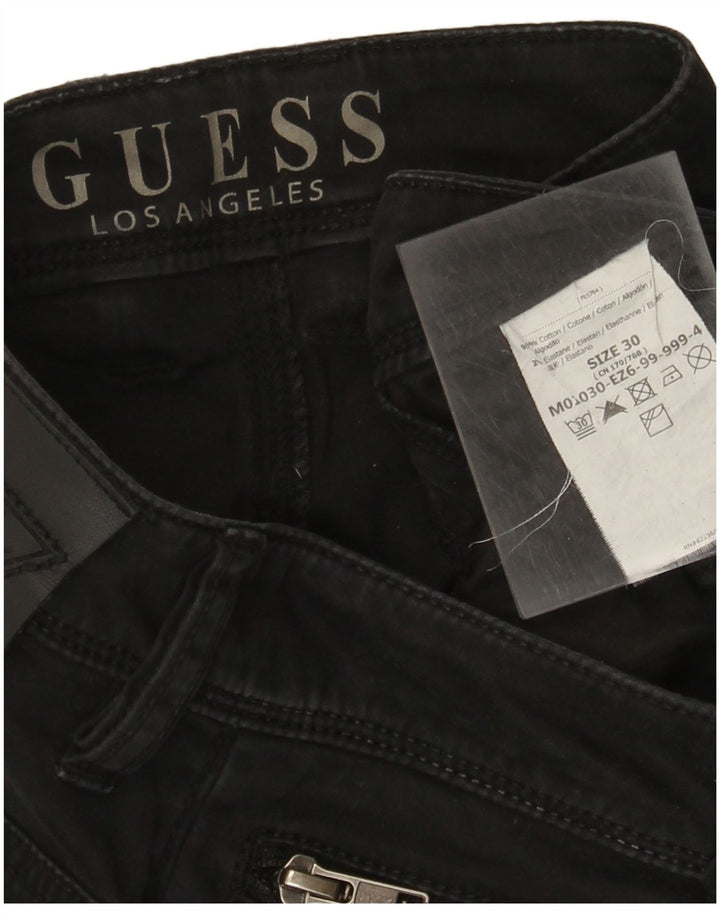 Jeans slim da donna Guess W30 L34 cotone nero