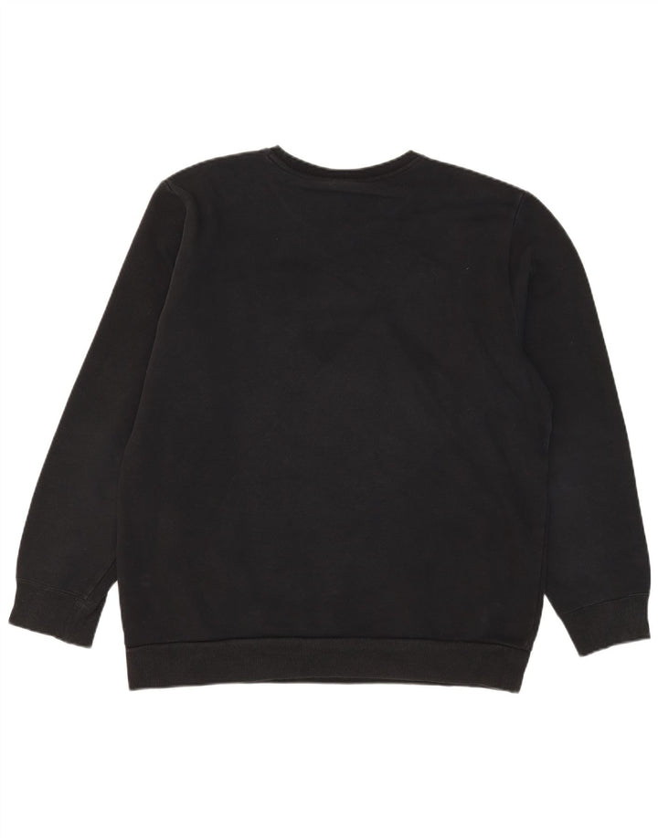 Felpa Adidas Uomo Maglione Grande Cotone Nero